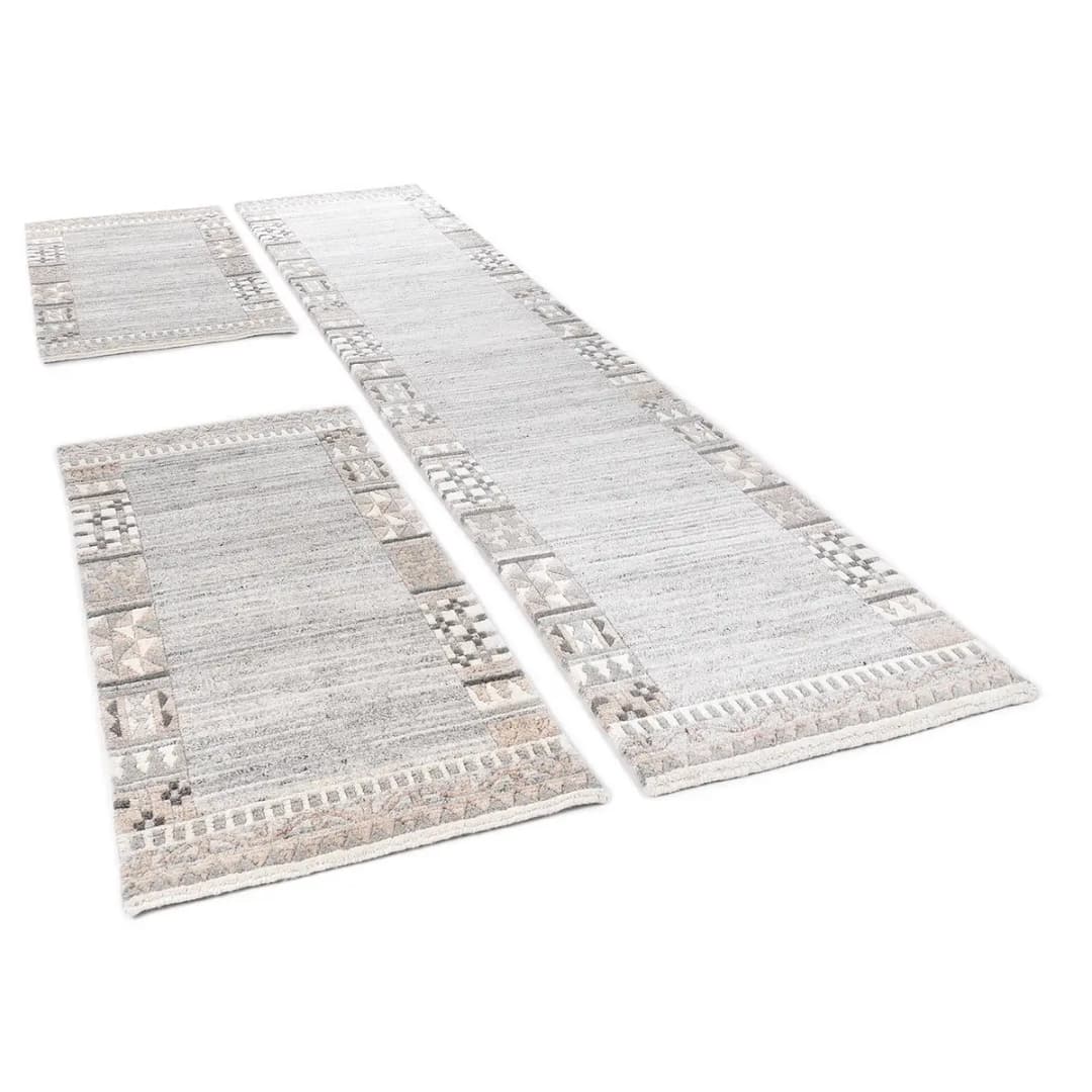 Bettumrandung Nakarta 6030 3-teilig Grau/Grau | Grau