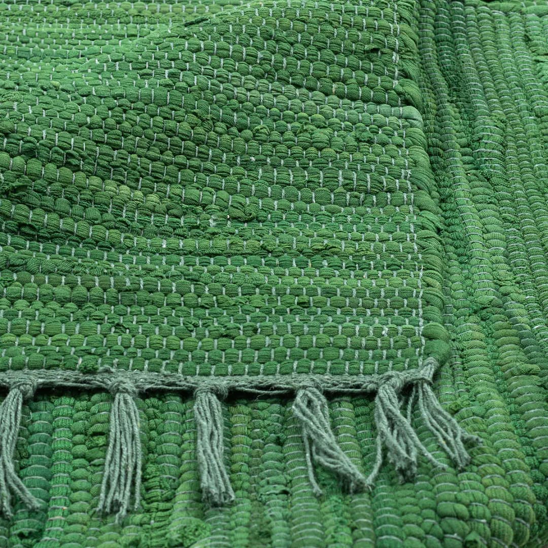 Teppich Happy Cotton Grün/Dunkelgrün 160 x 230cm | Grün