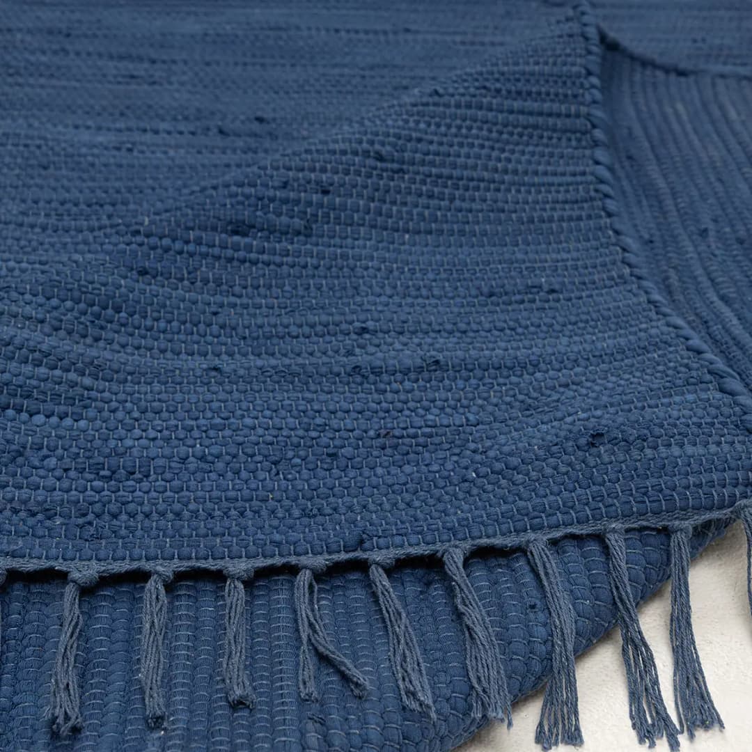Teppich Happy Cotton Blau/Blau 120 x 180cm | Blau