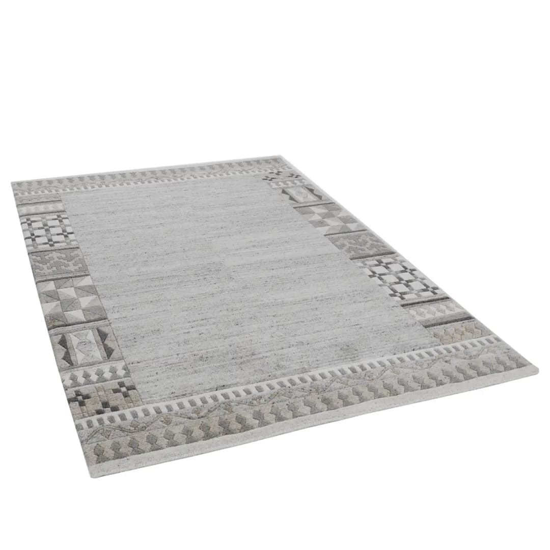 Wollteppich Royal Natur 6030 Grau/Grau 60 x 90cm | Grau
