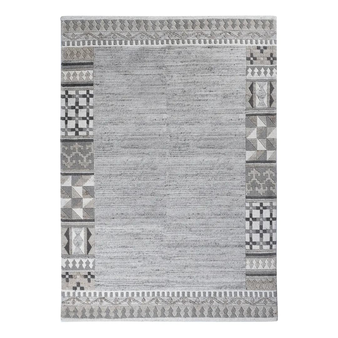 Wollteppich Royal Natur 6030 Grau/Grau 190 x 290cm | Grau