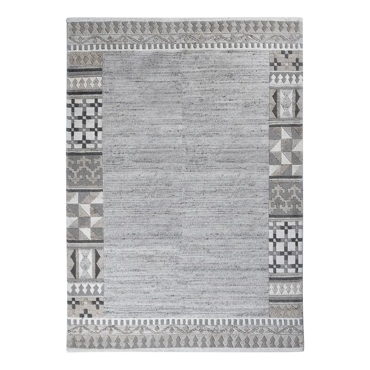 Wollteppich Royal Natur 6030 Grau/Grau 190 x 290cm | Grau