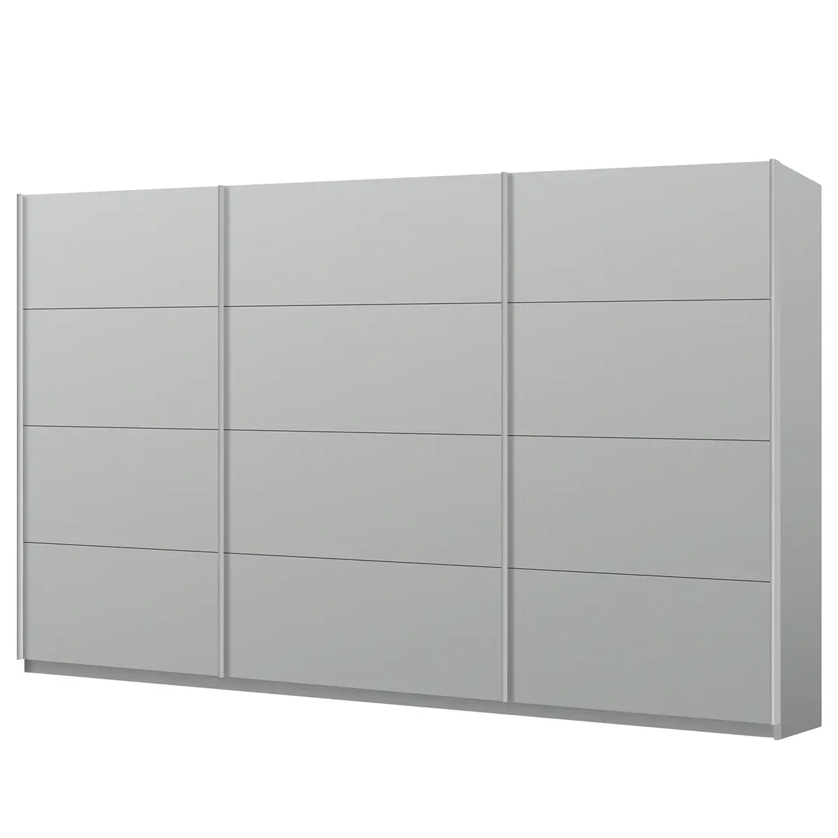 Schwebetürenschrank pure 360 x 236cm Grau/Seidengrau | Grau