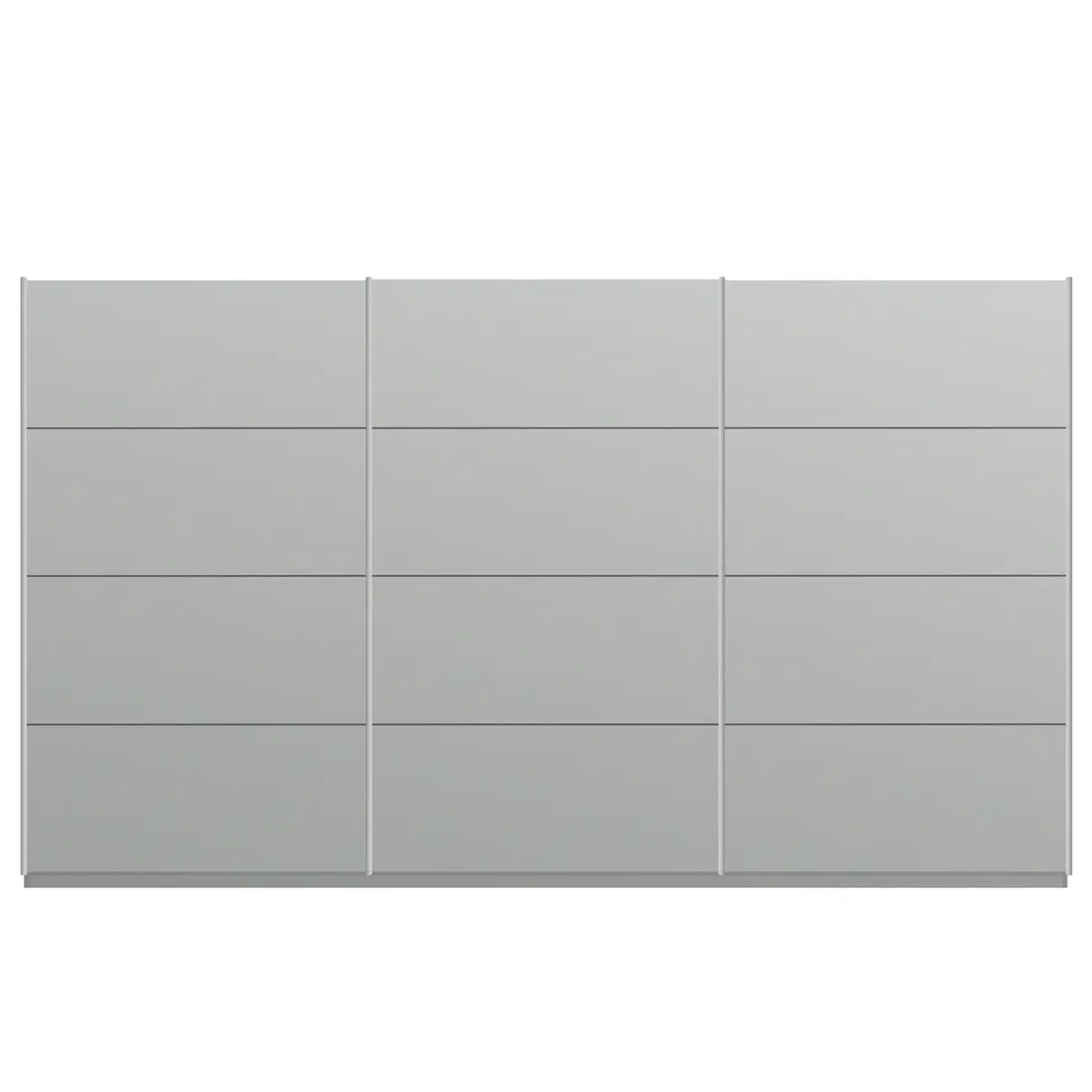 Schwebetürenschrank pure 360 x 236cm Grau/Seidengrau | Grau