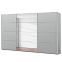 Schwebetürenschrank pure reflect | Grau