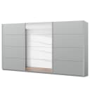 Schwebetürenschrank pure reflect | Grau