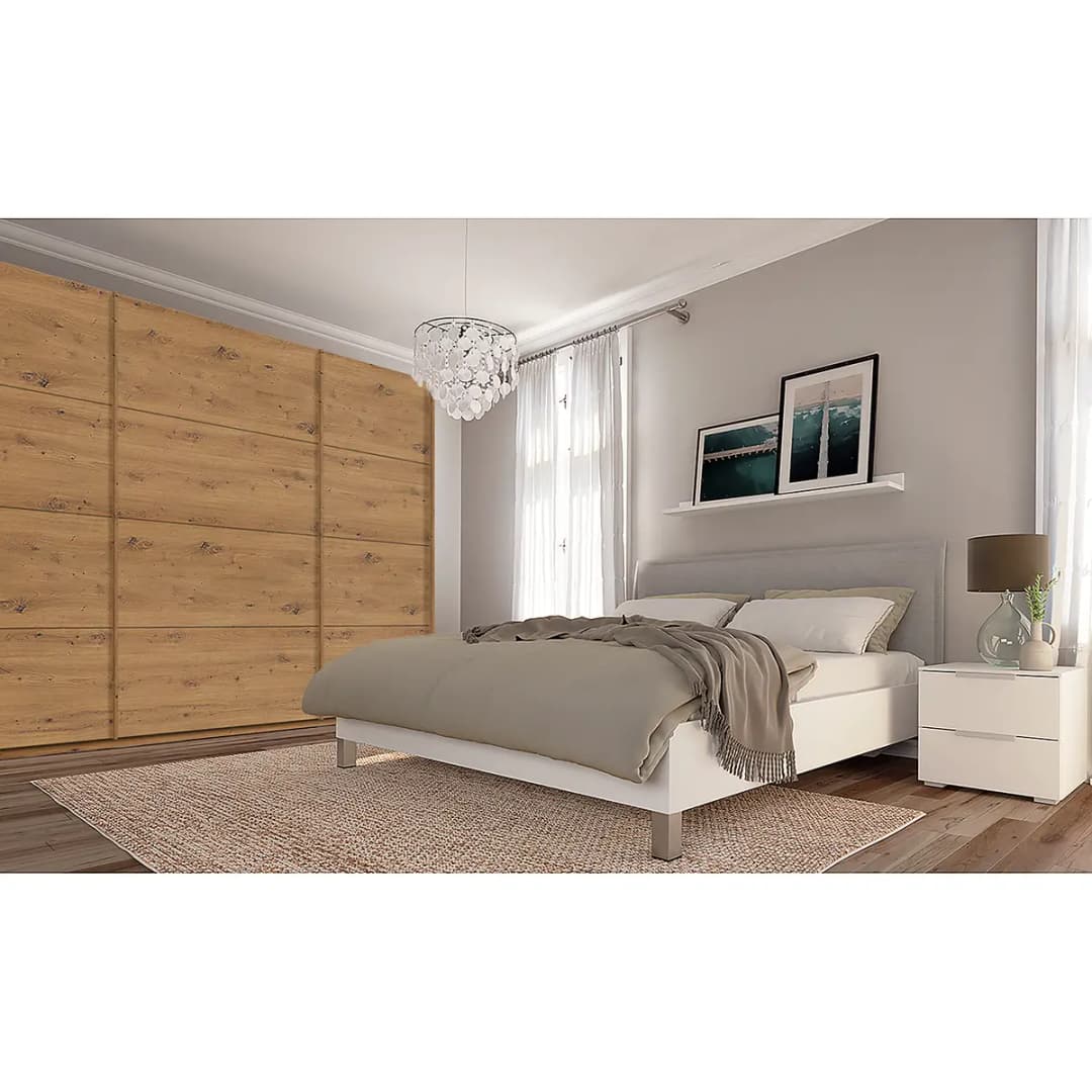 Schwebetürenschrank pure | Braun