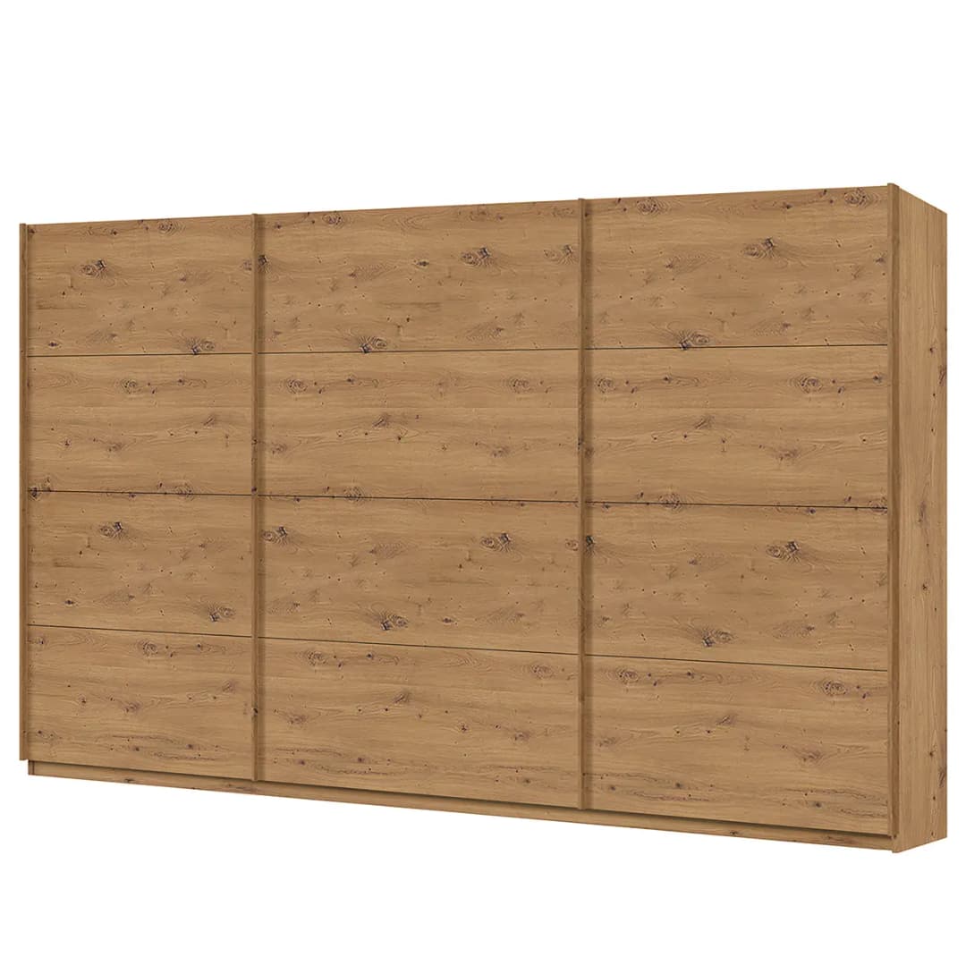 Schwebetürenschrank pure 360 x 236cm Braun/Eiche Artisan Dekor | Braun