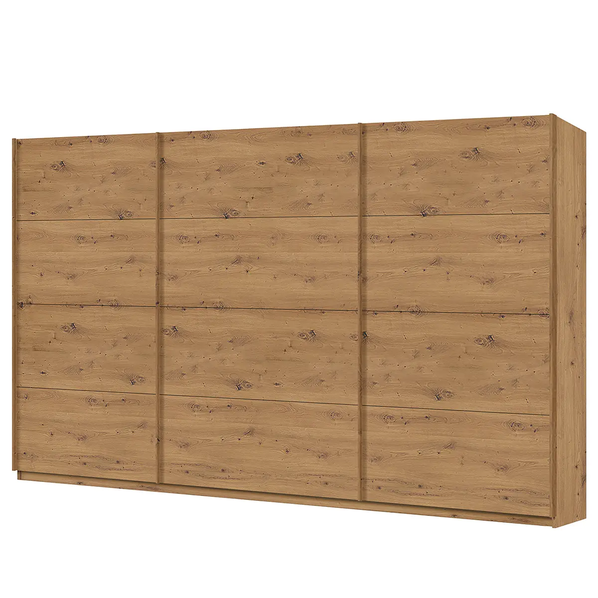Schwebetürenschrank pure 360 x 236cm Braun/Eiche Artisan Dekor | Braun