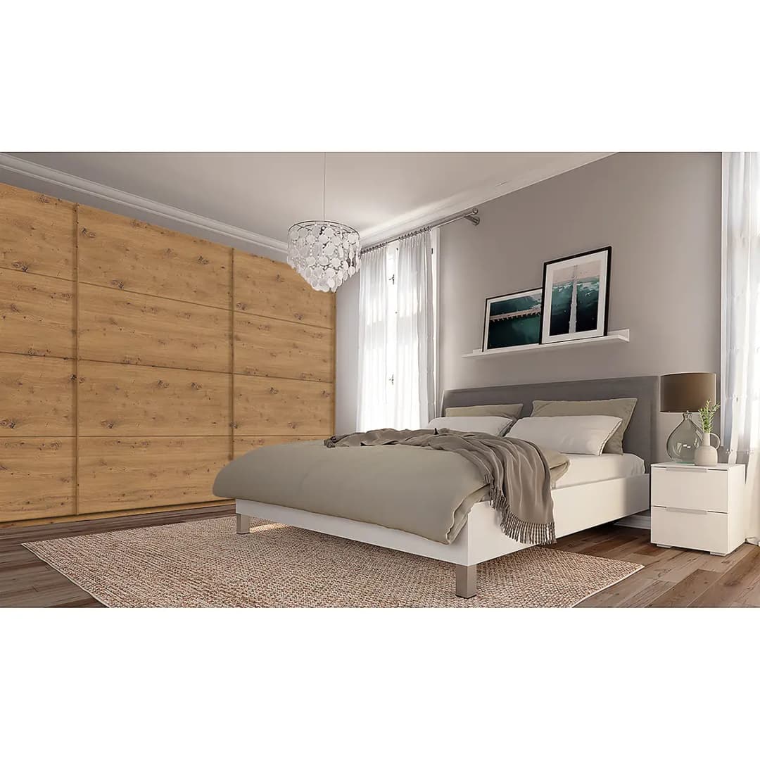 Schwebetürenschrank pure 360 x 236cm Braun/Eiche Artisan Dekor | Braun