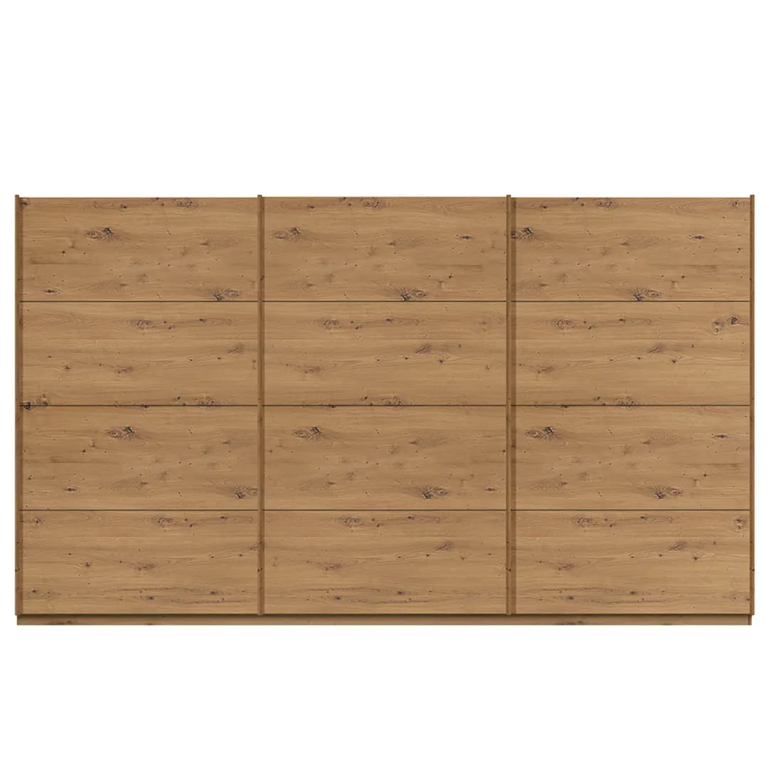 Schwebetürenschrank pure 360 x 236cm Braun/Eiche Artisan Dekor | Braun