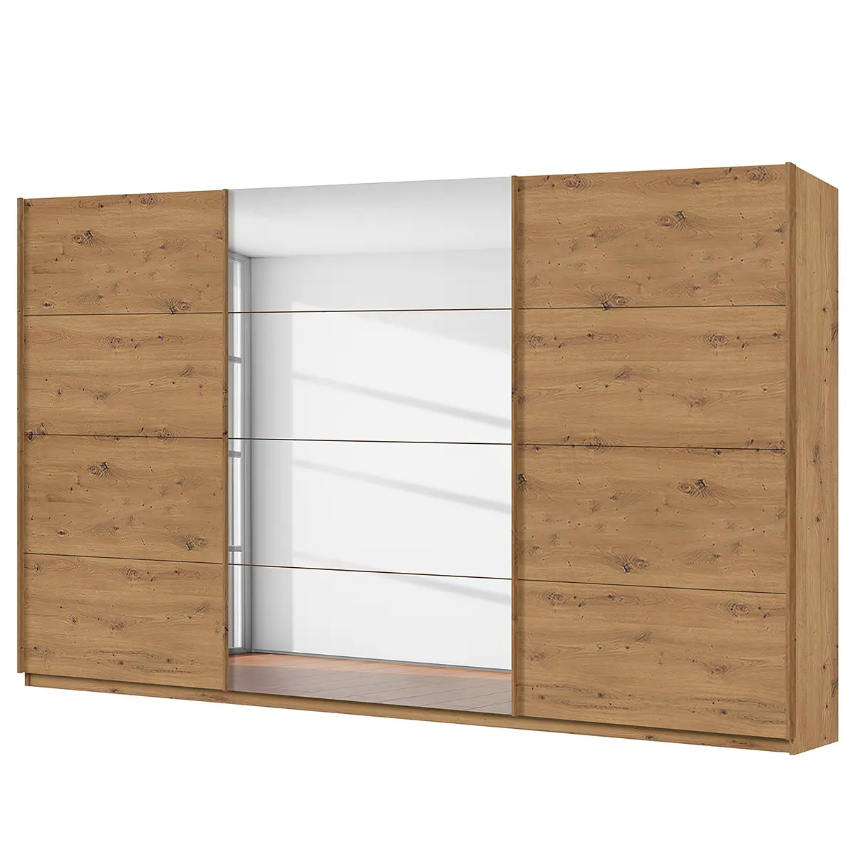 Schwebetürenschrank pure reflect | Braun