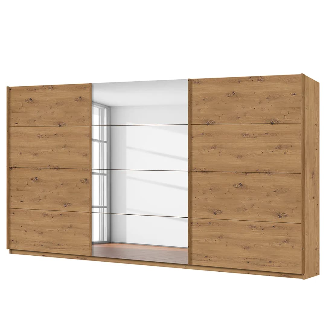 Schwebetürenschrank pure reflect | Braun