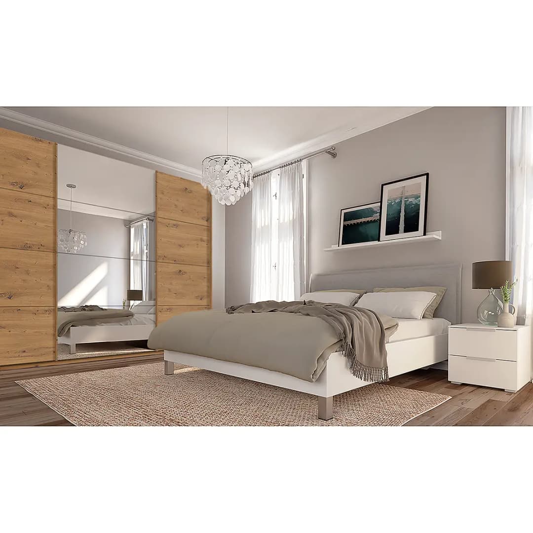 Schwebetürenschrank pure reflect | Braun