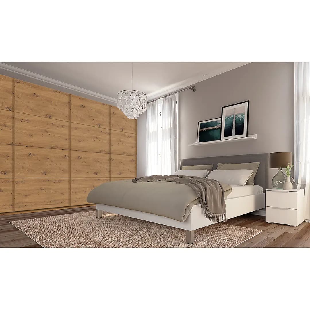 Schwebetürenschrank pure | Braun
