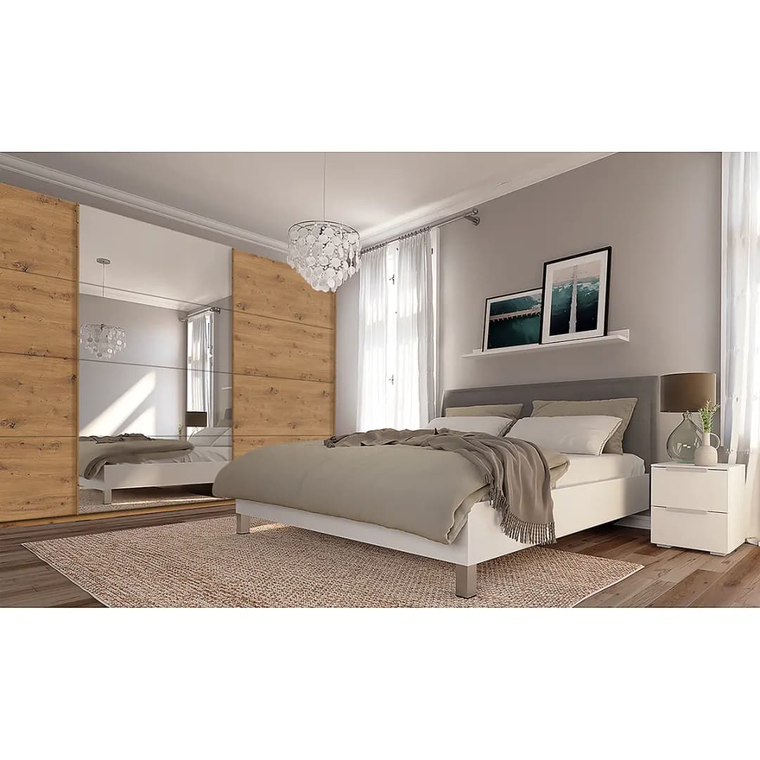 Schwebetürenschrank pure reflect | Braun