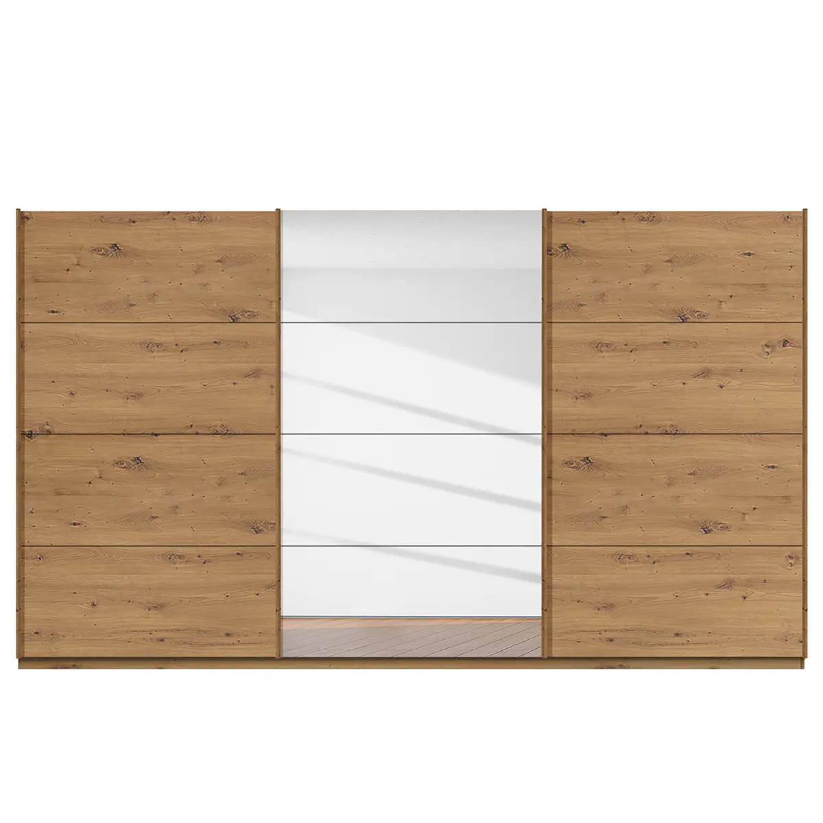 Schwebetürenschrank pure reflect | Braun