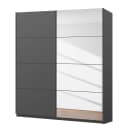 Schwebetürenschrank pure reflect | Grau