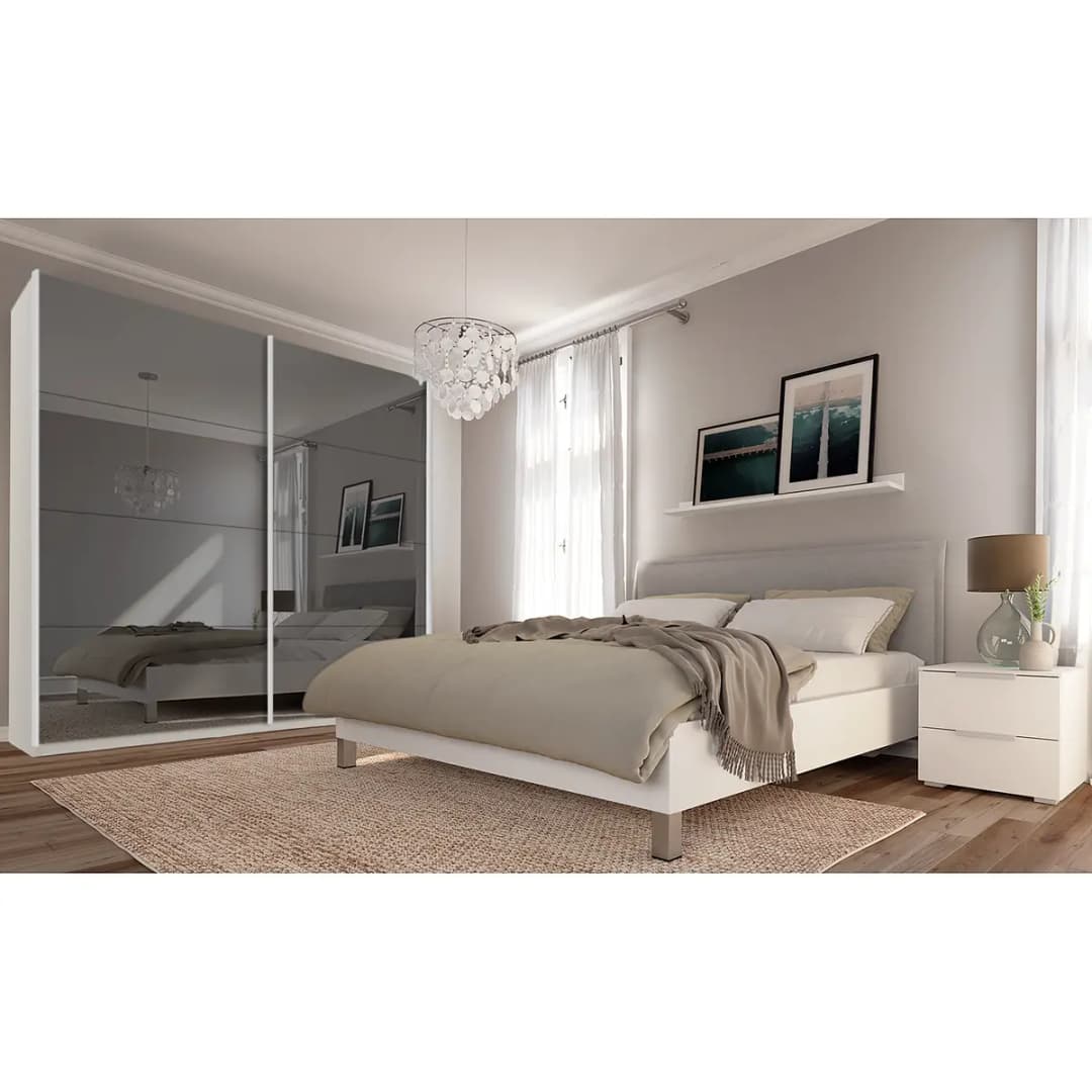 Schwebetürenschrank reflect+ | Weiß