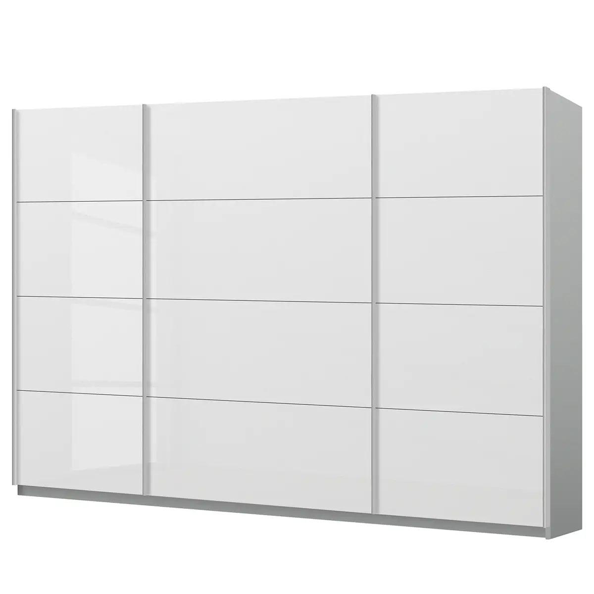 Schwebetürenschrank Pure Gloss | Weiß