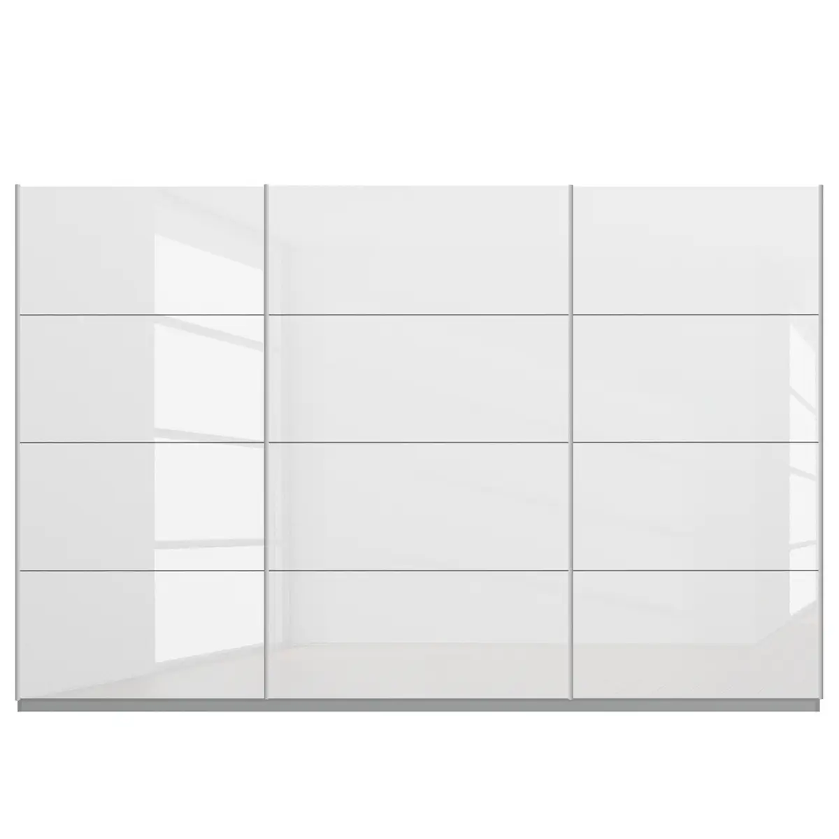 Schwebetürenschrank Pure Gloss | Weiß