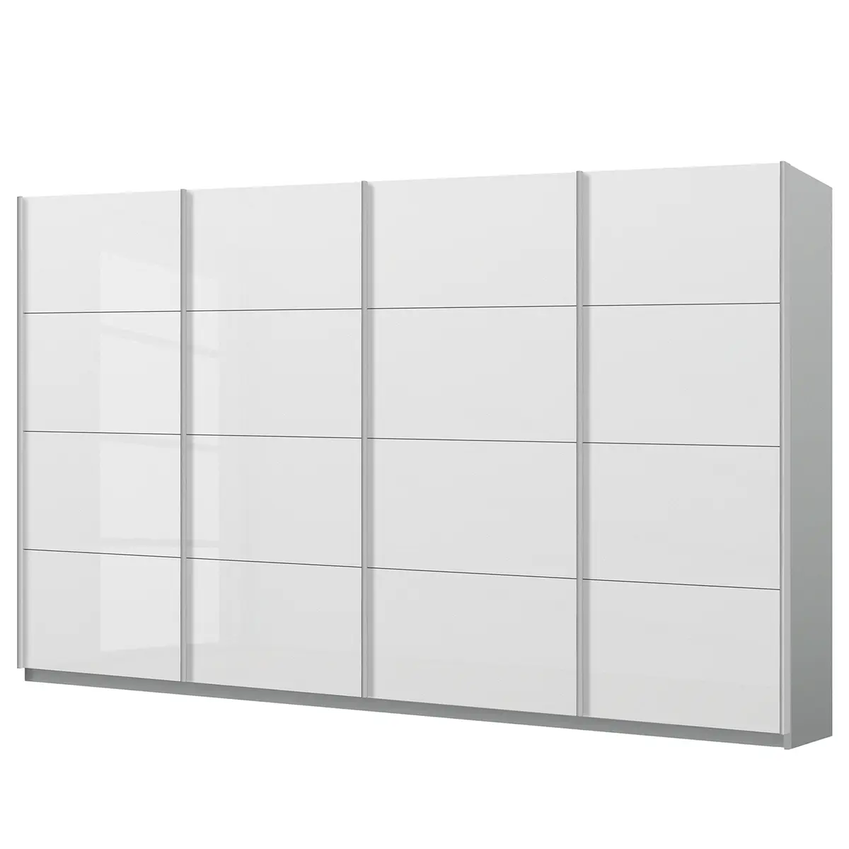 Schwebetürenschrank pure gloss | Weiß