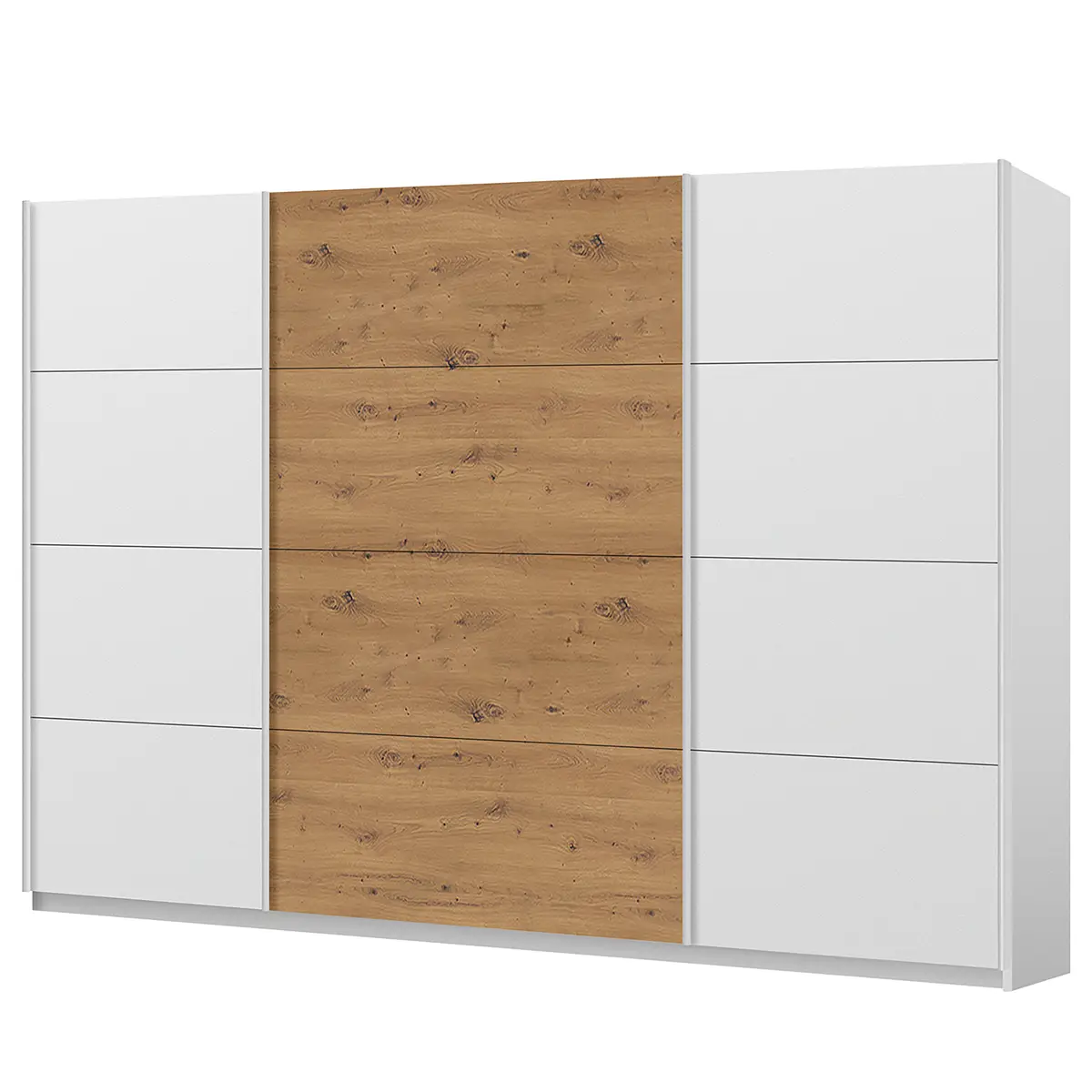 Schwebetürenschrank pure artisan | Weiß