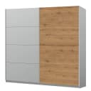 Schwebetürenschrank pure artisan | Grau