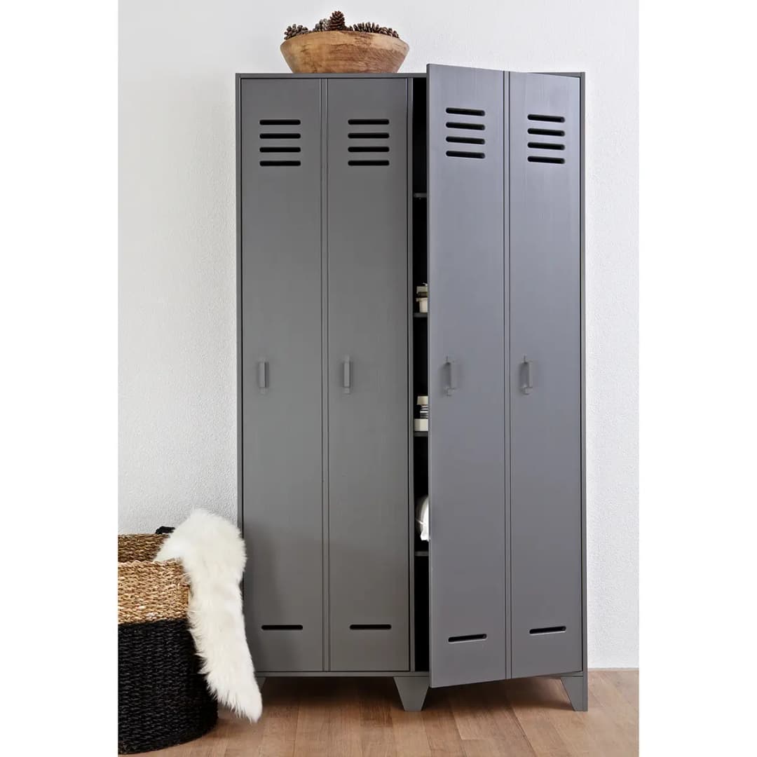 Garderobenschrank Maltby | Grau