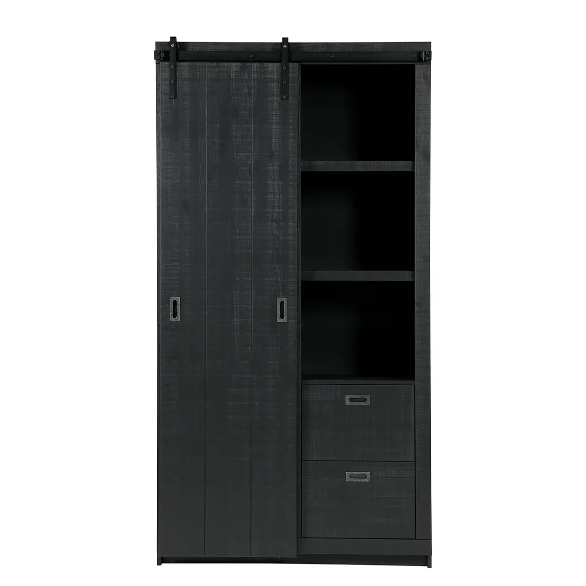 Garderobenschrank Kabila | Schwarz