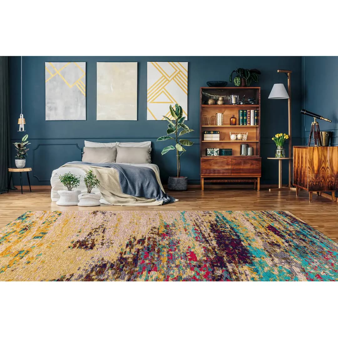 Kurzflorteppich Primavera 625 Multicolor 80 x 150cm Mischgewebe