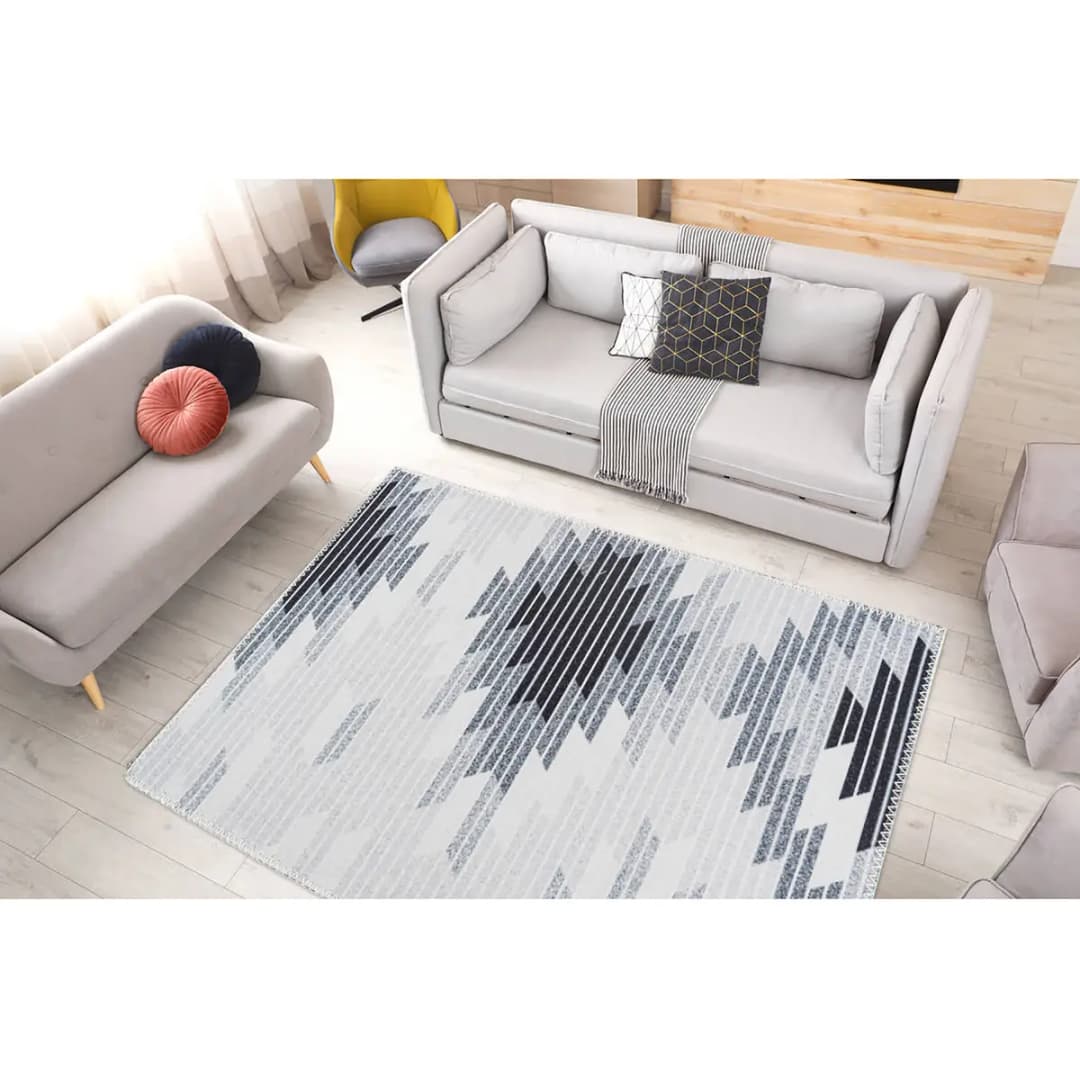 Kurzflorteppich Maya 500 Grau 200 x 290cm Webstoff | Grau