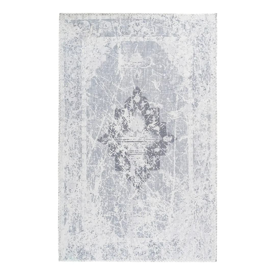 Kurzflorteppich Prayer 100 Grau | Grau
