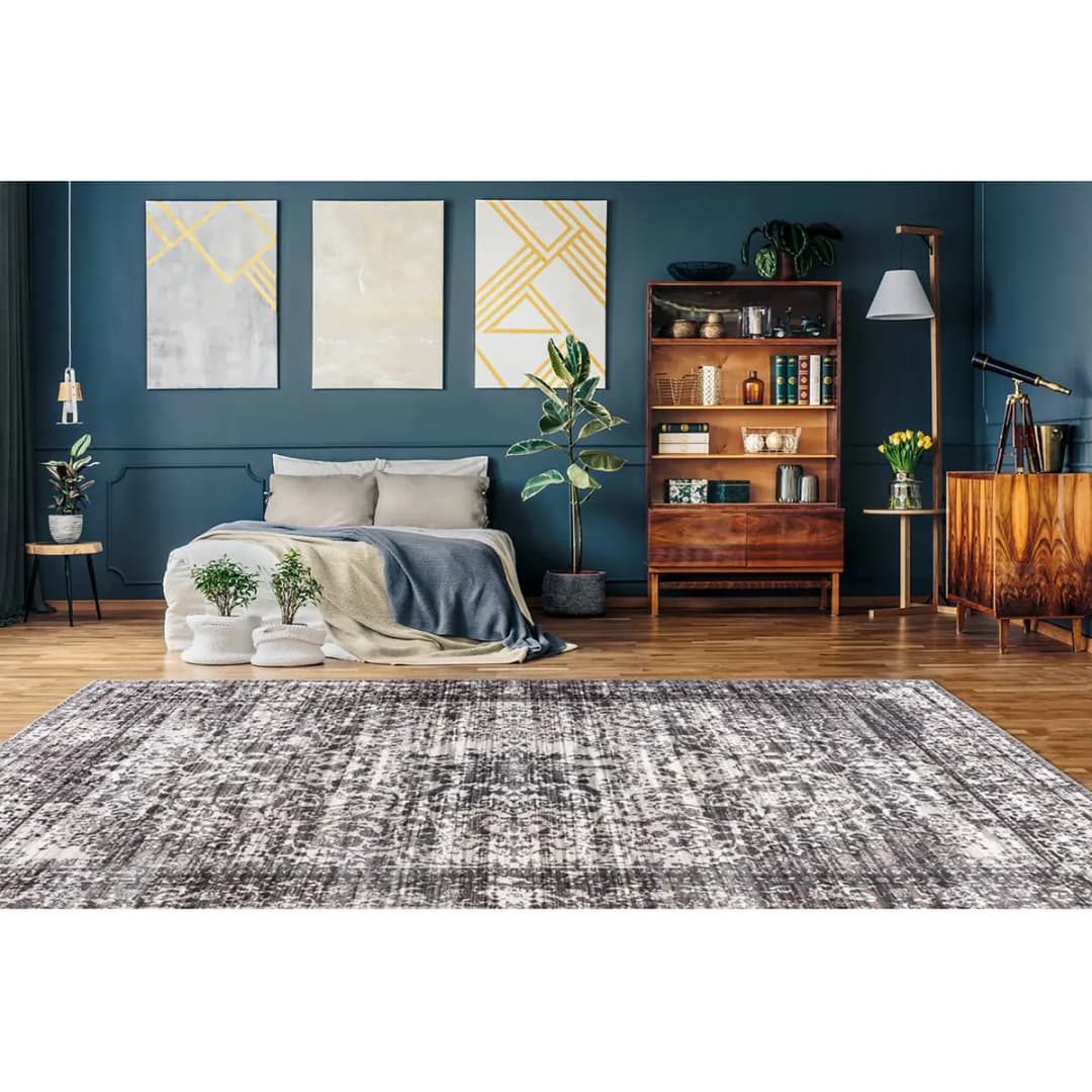 Kurzflorteppich Saphira 500 Grau 200 x 290cm | Grau