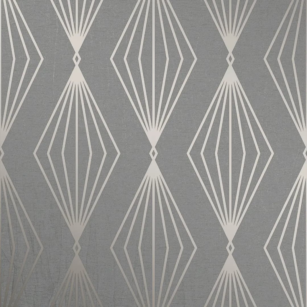 Vliestapete Marquise Geo Quartz | Grau