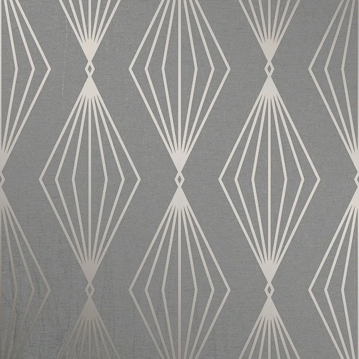 Vliestapete Marquise Geo Quartz | Grau