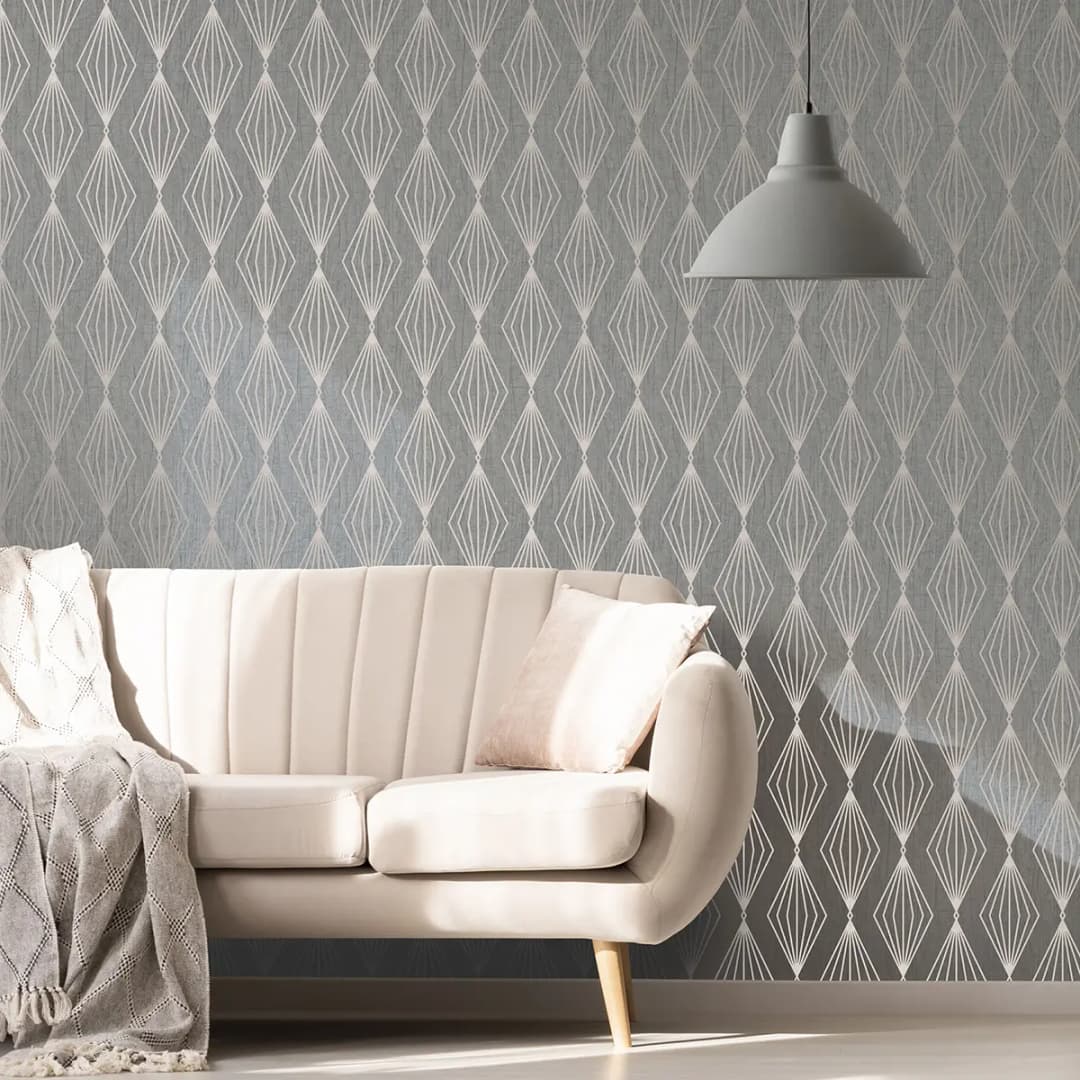 Vliestapete Marquise Geo Quartz | Grau