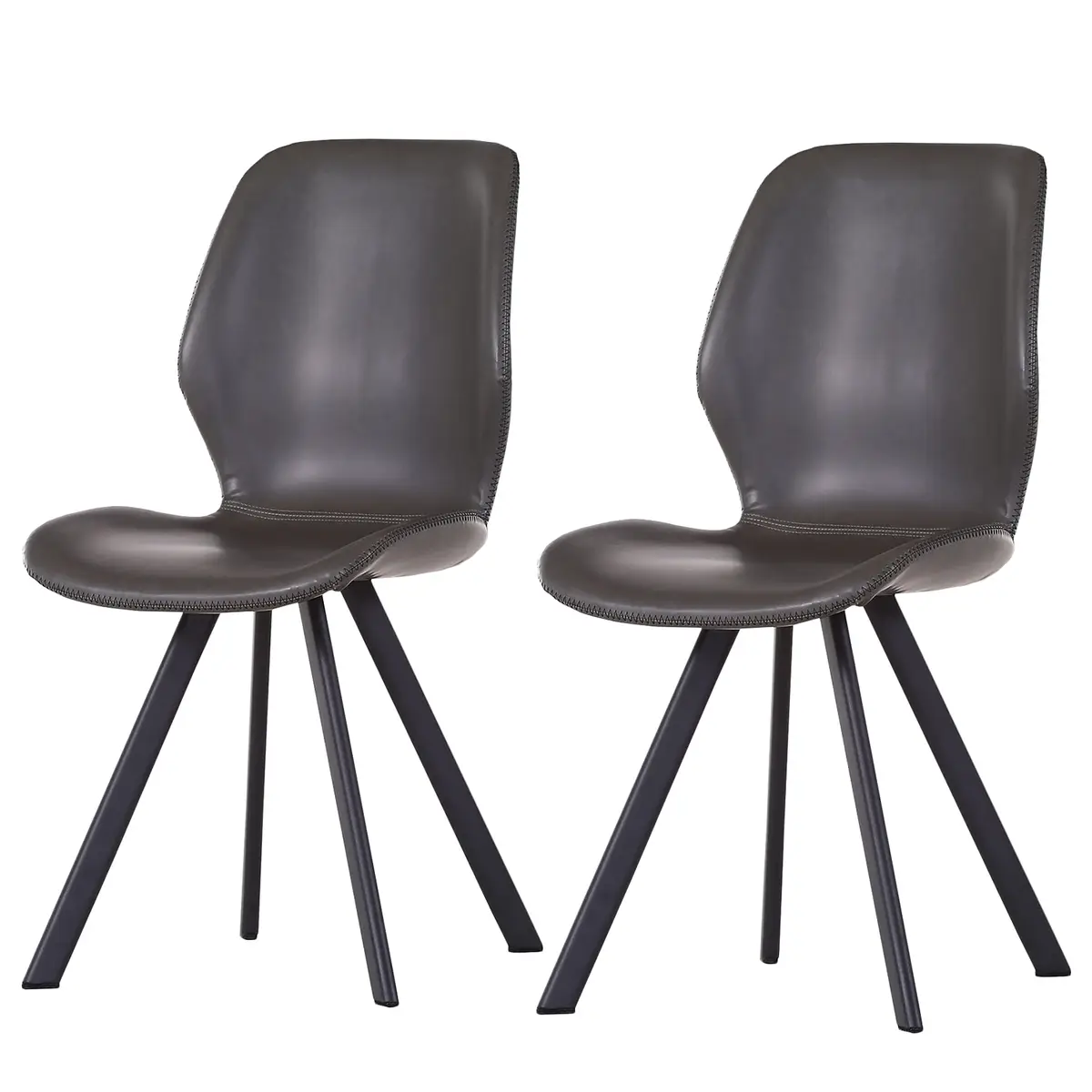 Esszimmerstuhl Collins 2er-Set | Grau