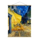 Stoffbild Terrasse in Arles | Mehrfarbig