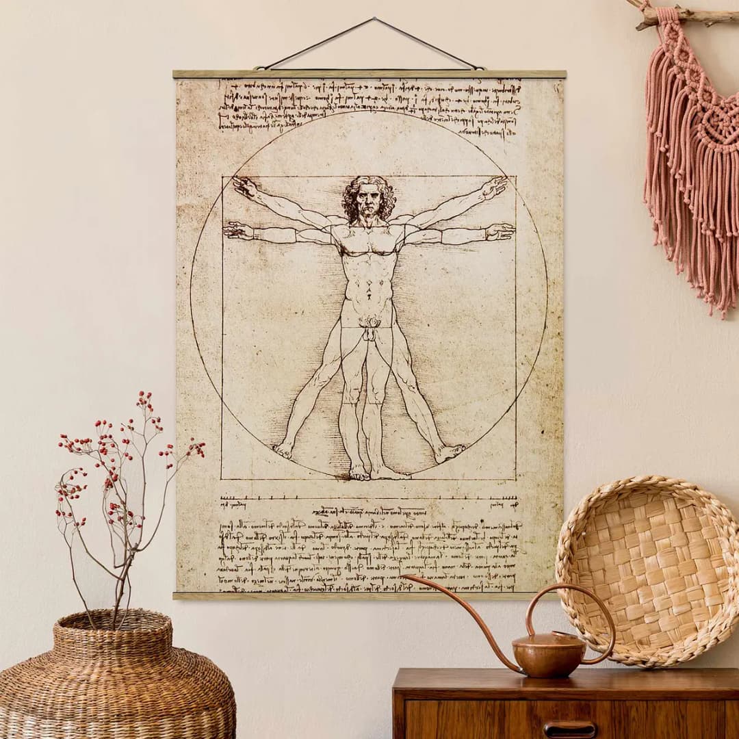 Stoffbild Da Vinci Webstoff Braun | Braun