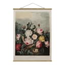 Stoffbild Botanik Vintage Rosen | Mehrfarbig