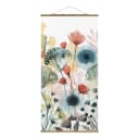 Stoffbild Wildblumen im Sommer | Mehrfarbig