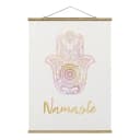 Stoffbild Hamsa Hand Namaste | Gold