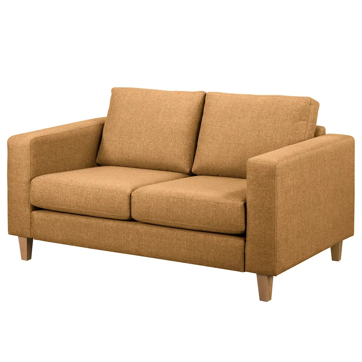 2-Sitzer Sofa Gelb Webstoff Lark | Gelb