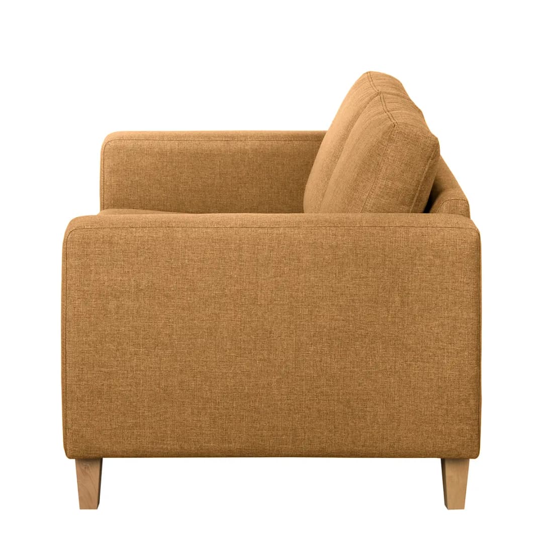 2-Sitzer Sofa Gelb Webstoff Lark | Gelb