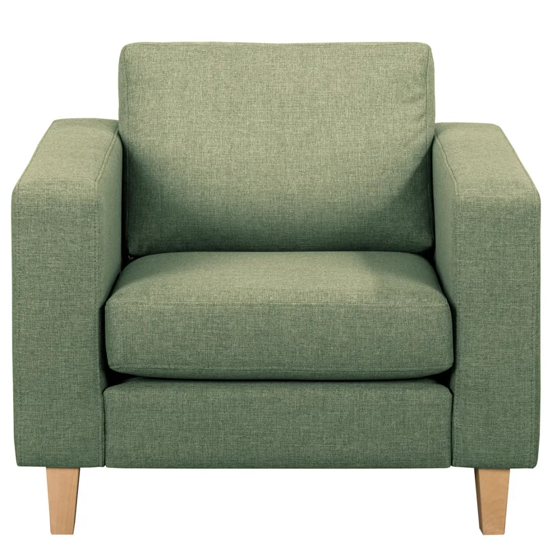 Sessel Grün Webstoff Lark | Grün