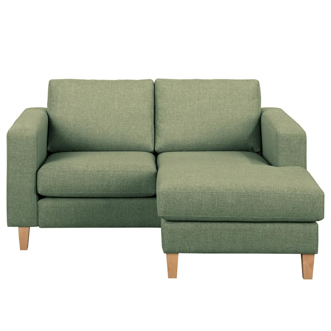 Ecksofa 1-Sitzer mit Longchair Lark | Grün