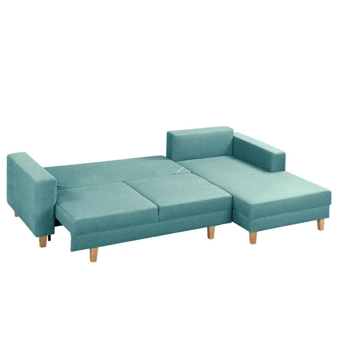 Ecksofa mit Schlaffunktion Lark | Türkis