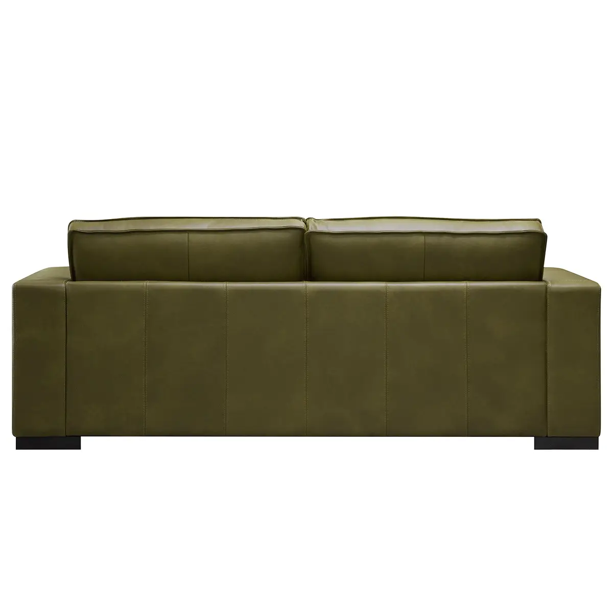 Sofa Locana 3-Sitzer Grün Echtleder Bulle | Grün