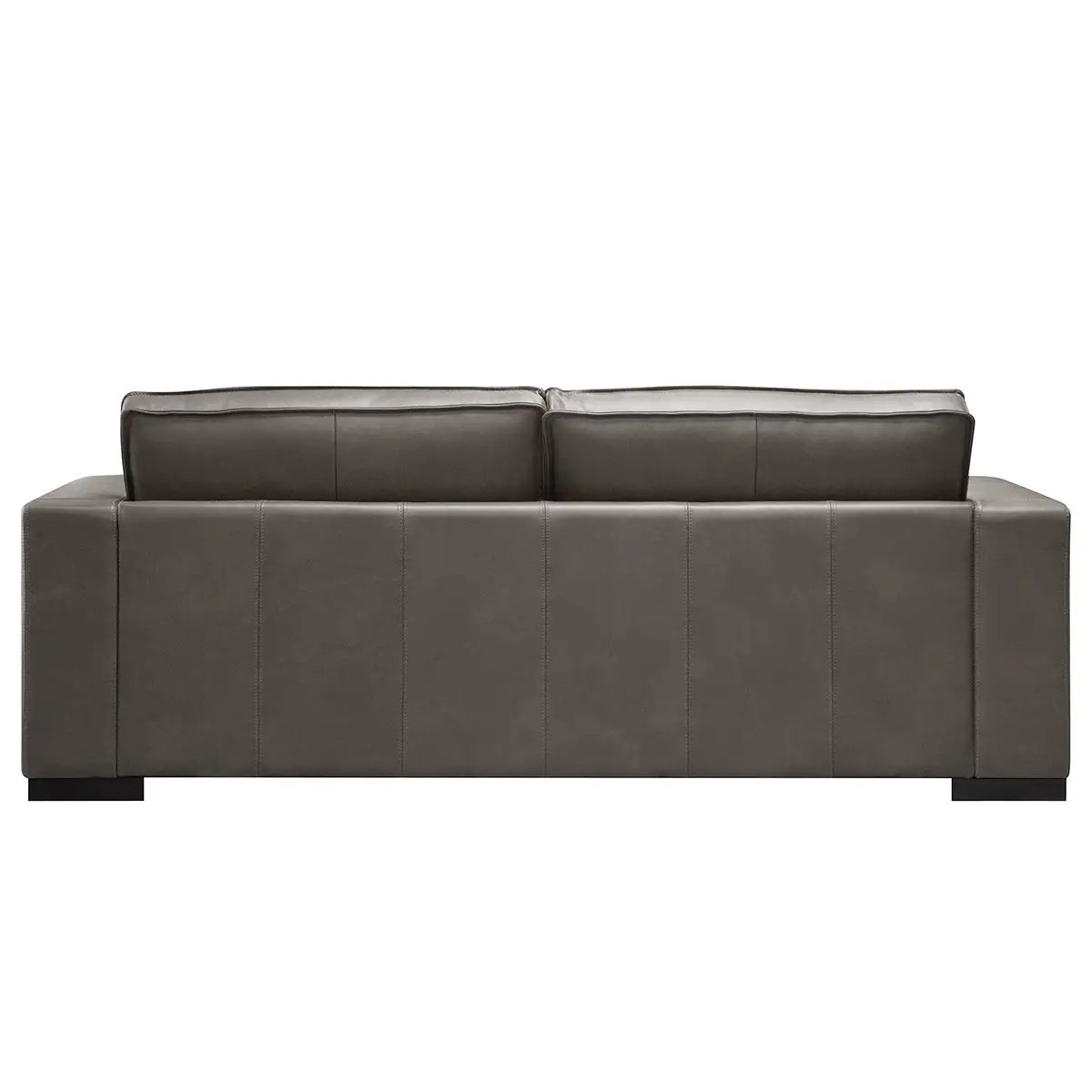Sofa Locana 2,5-Sitzer Grau Echtleder Bulle | Grau